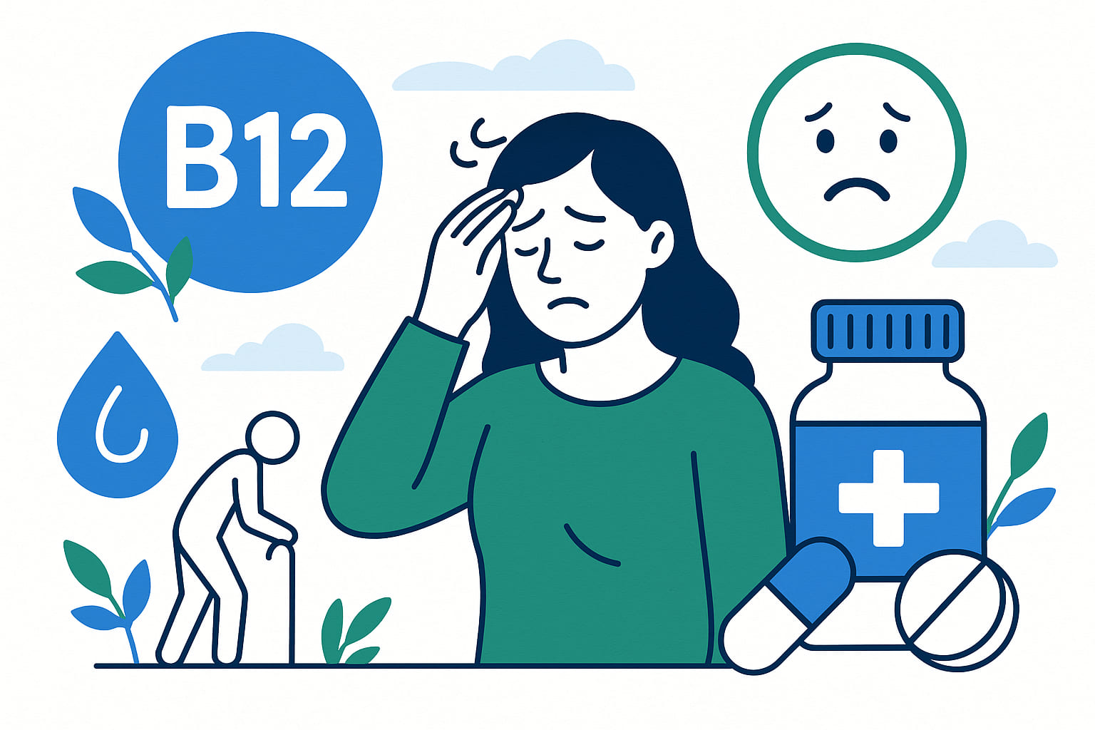 Дефицит витамина B12: симптомы, лечение